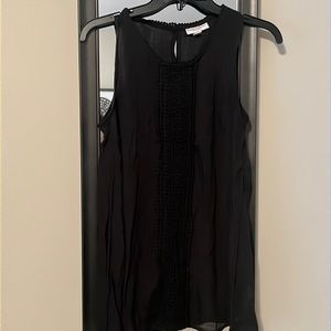 Chiffon/lace maternity tank